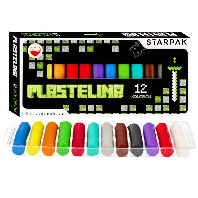 Plastelínová sada Pixel – 12 barev