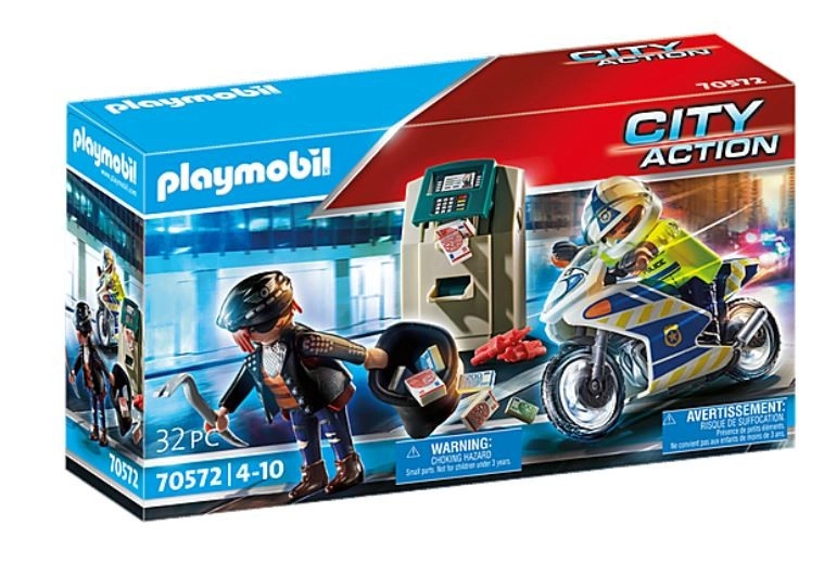 Playmobil 70572 Policejní motorka: Pronásledování lupiče