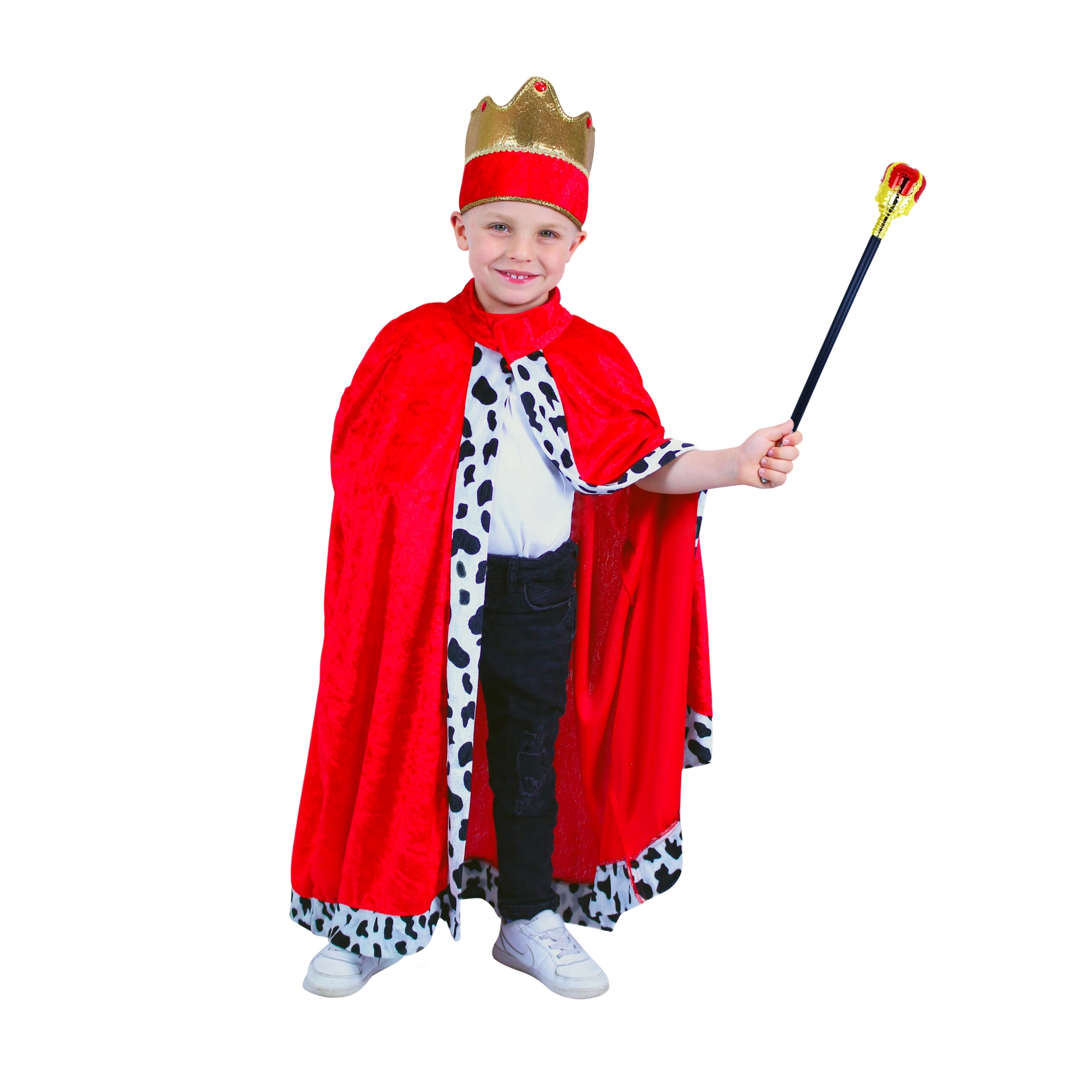 Dětský královský plášť s korunou