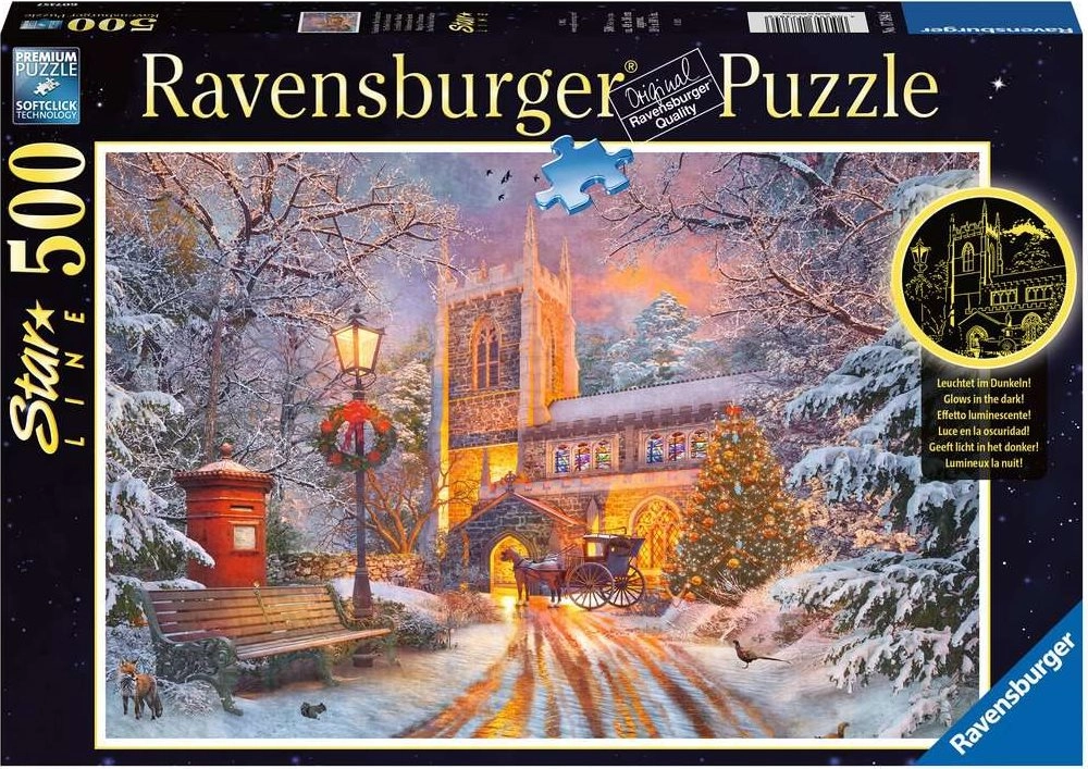 RAVENSBURGER Svítící Vánoční zátiší 500 dílků