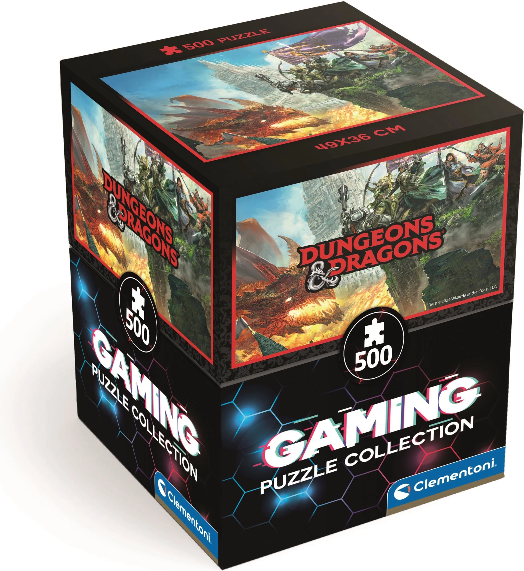 Levně CLEMENTONI Gaming Collection Dungeons&Dragons 500 dílků