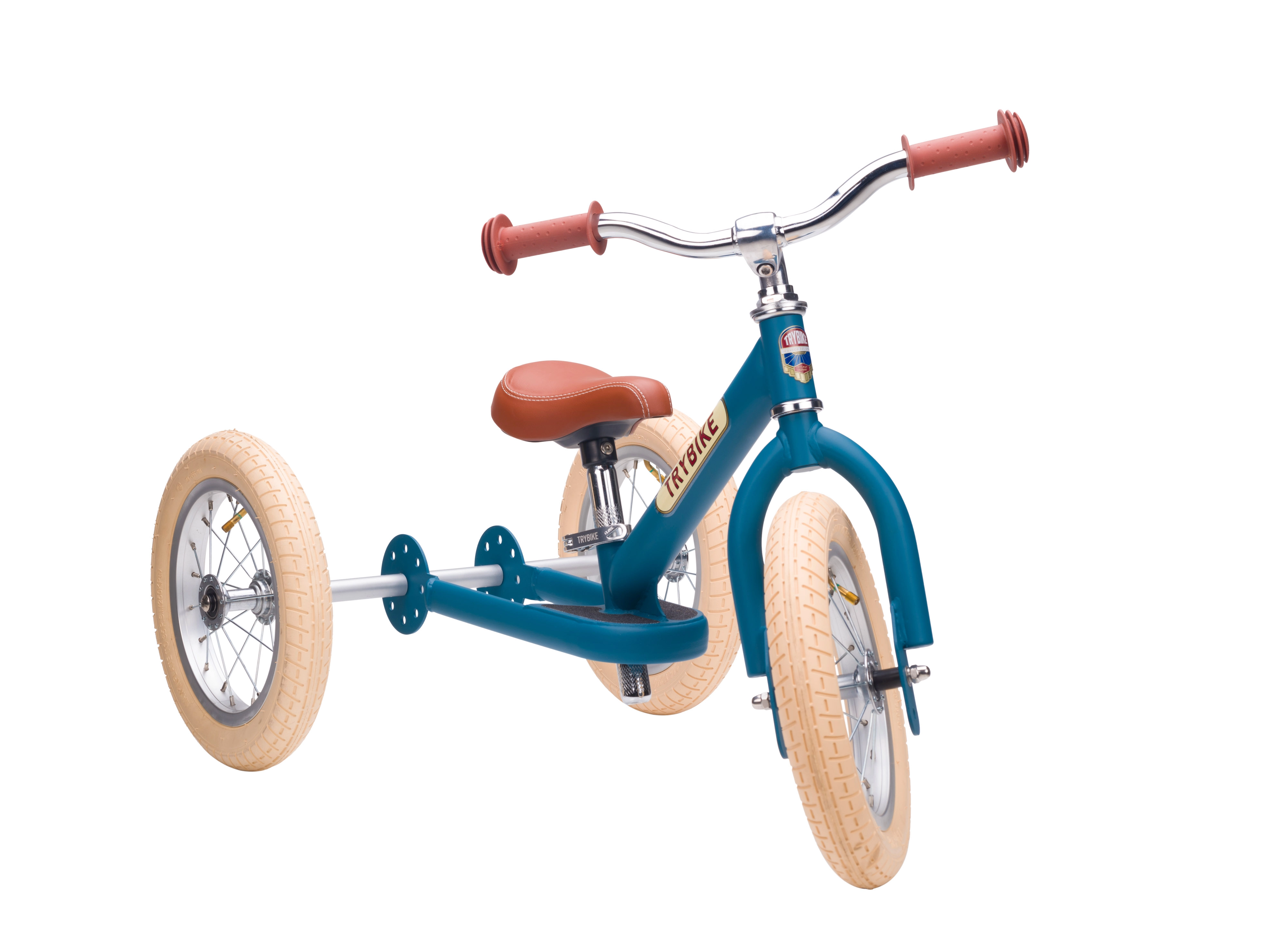 Levně Trybike modré dětské odrážedlo 2v1 (tříkolka a dvoukolka)