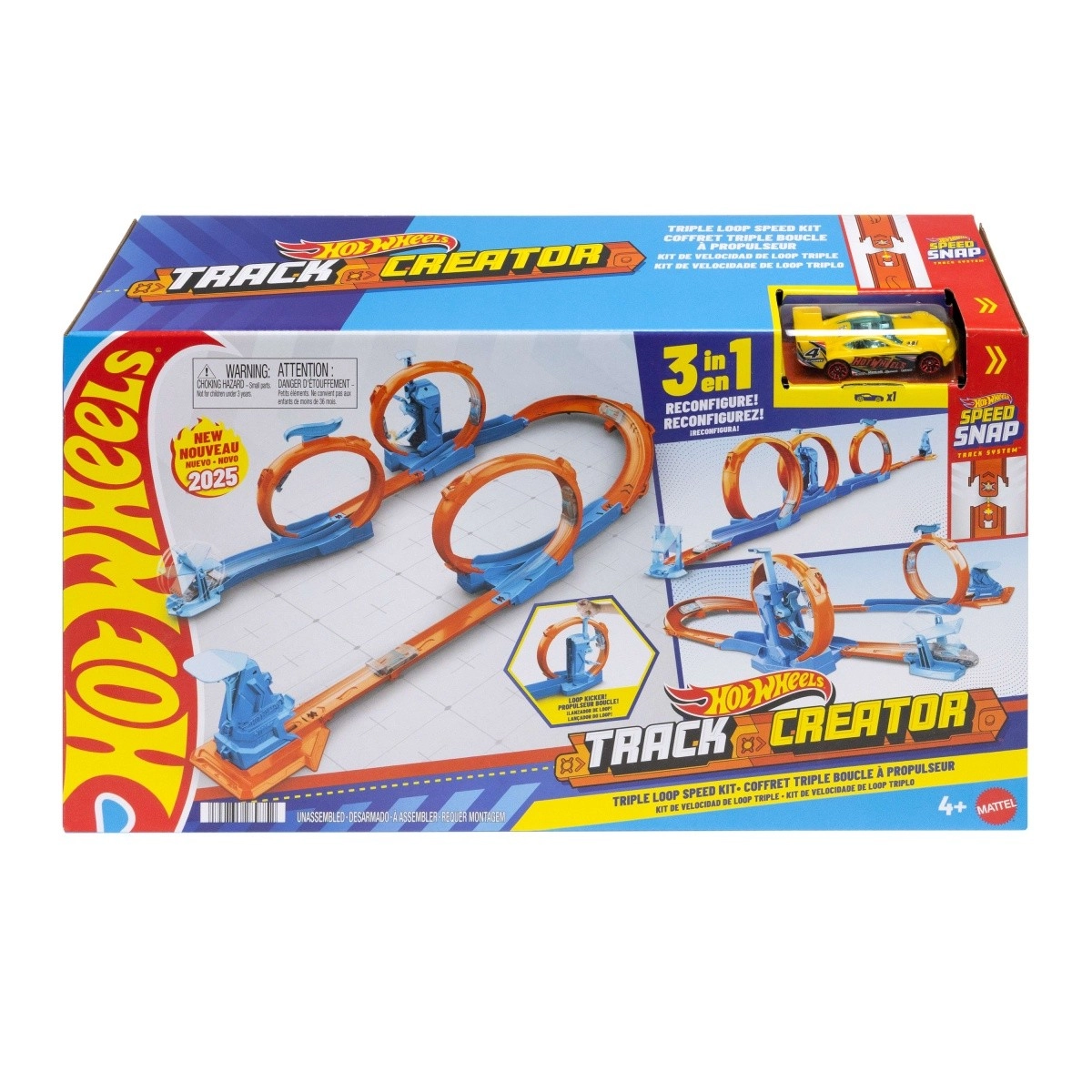 Hot Wheels Trojitá Smyčková Dráha