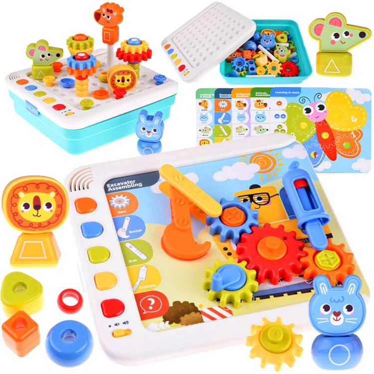 Levně Interaktivní učicí panel Montessori – emoce, čísla a tvary