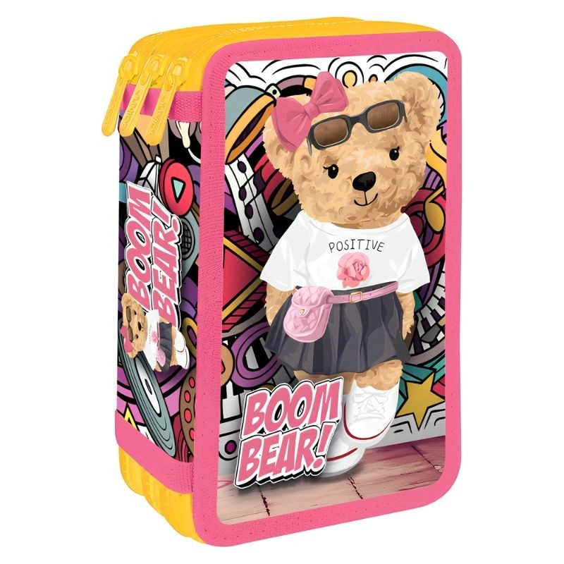 Třípatrový penál Boom Bear - medvěd