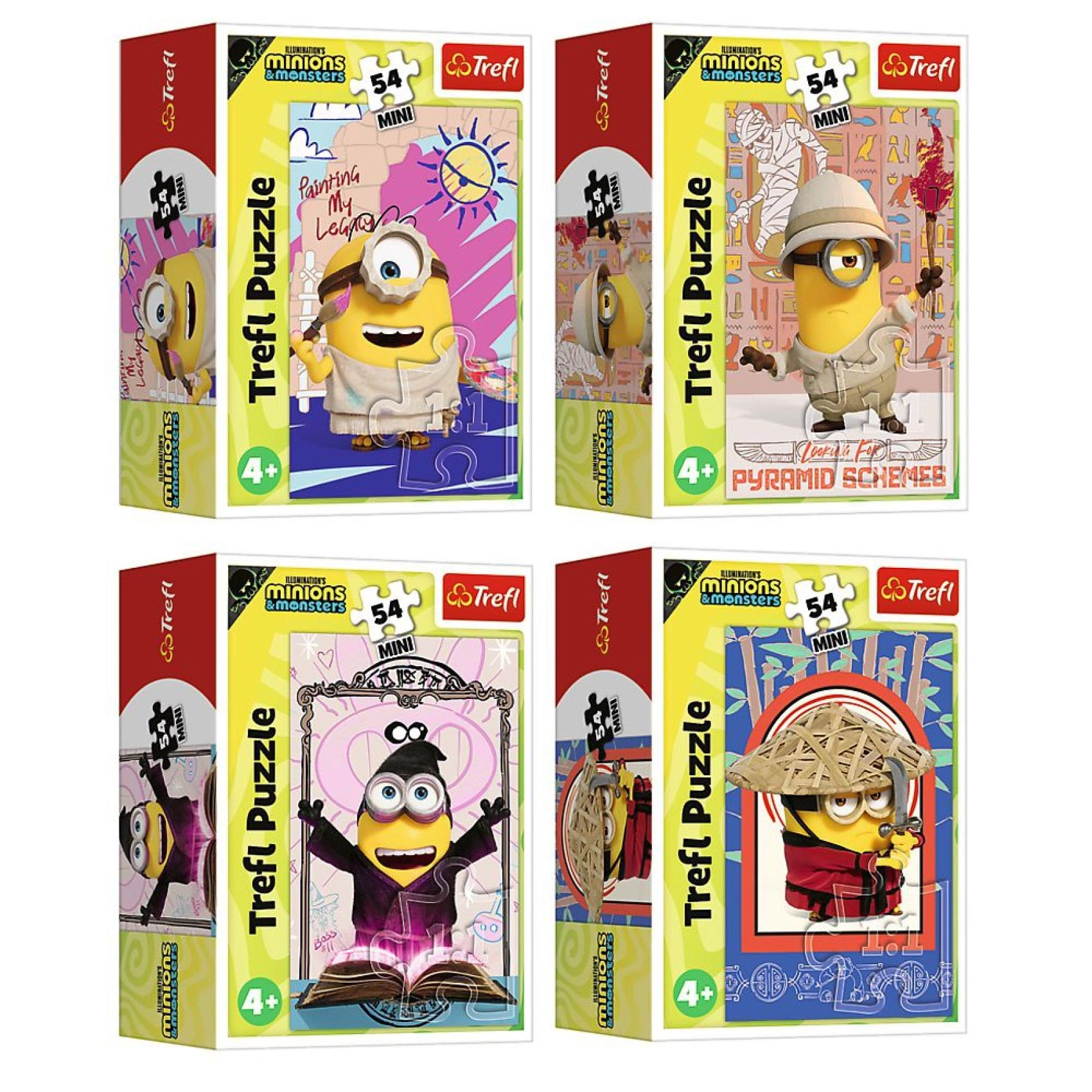 Minipuzzle Mimoni – čas na hraní, 54 dílků - 1 kus