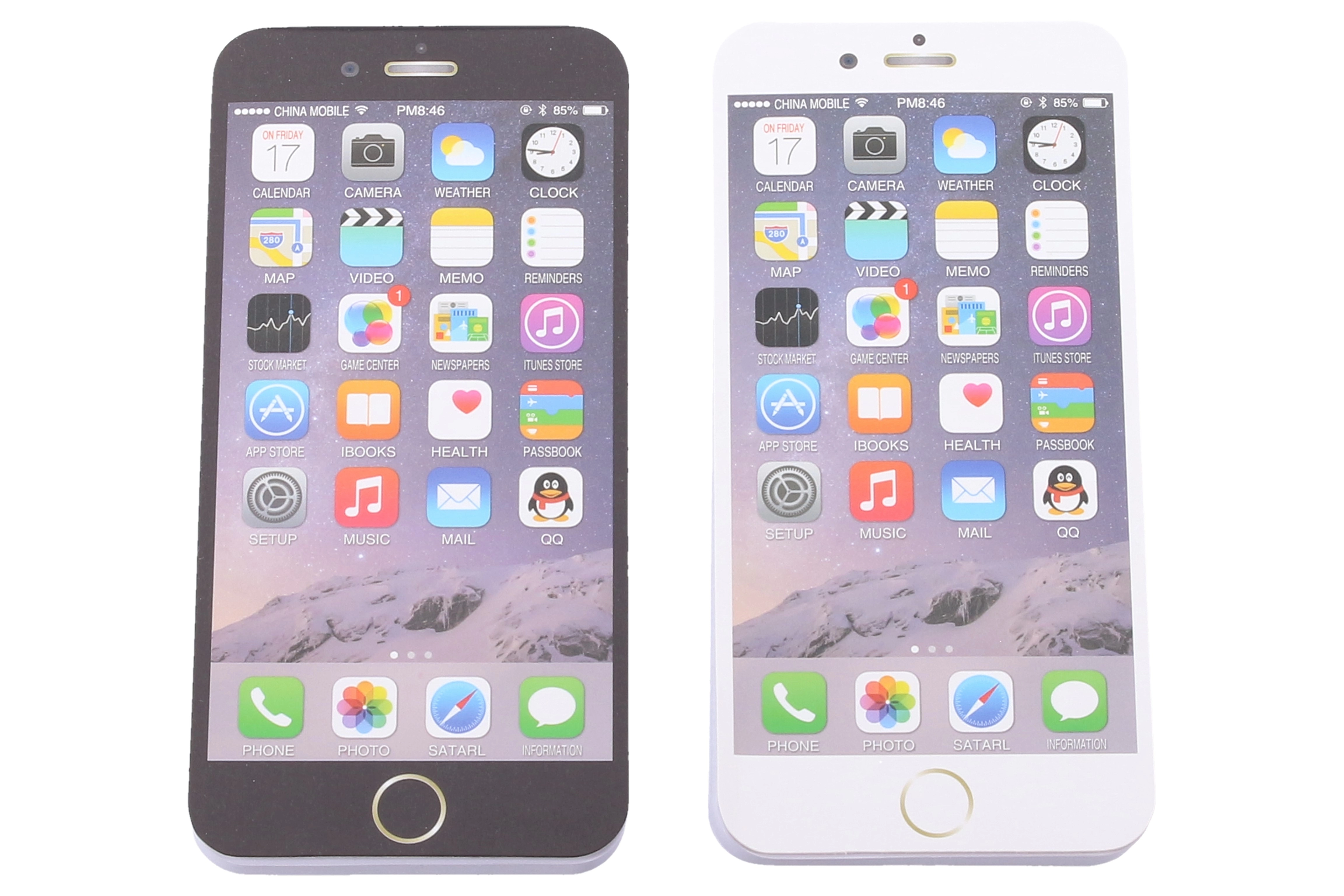 Levně WIKY Notes iPhone 7,8 x 16 cm černá 50 stran