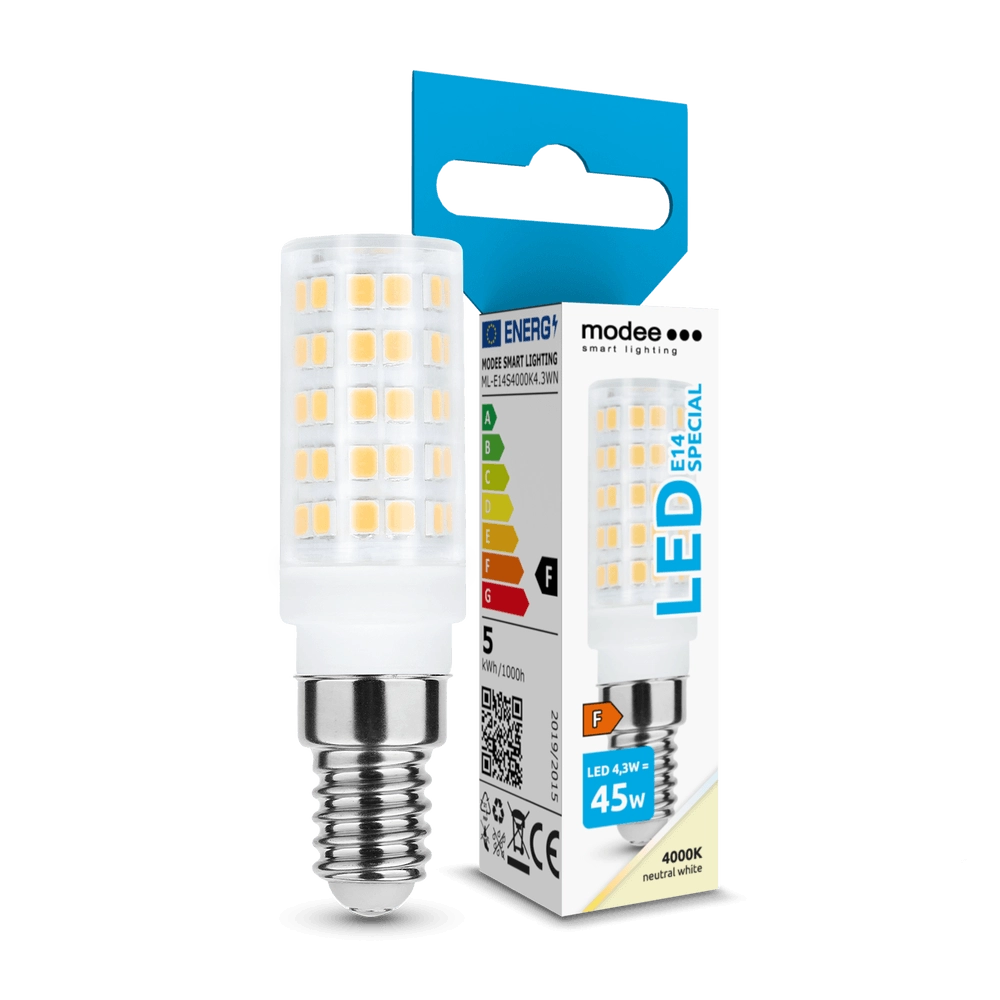 Modee Lighting LED keramická žárovka E14 4,3 W 4000K 360°