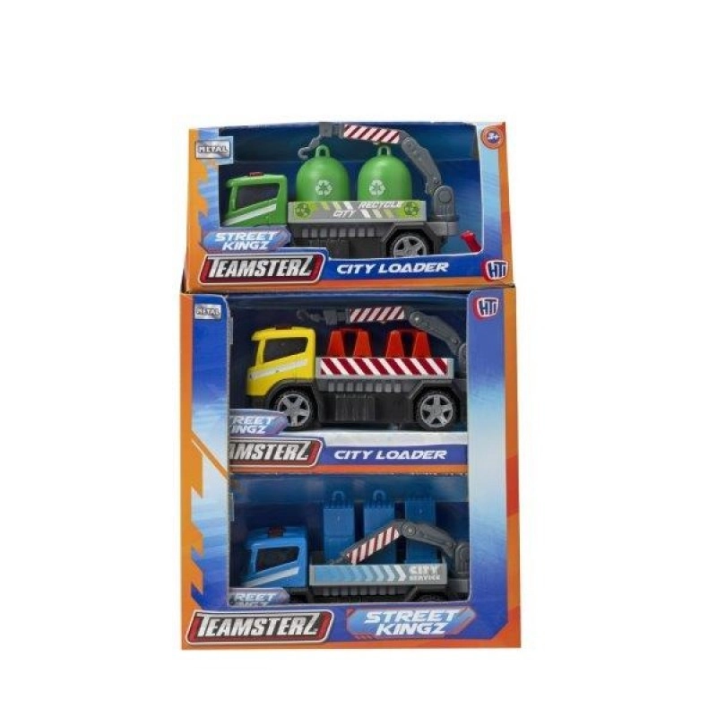 Teamsterz stavební stroj City Loader – kovový model pracovního vozidla 10 cm