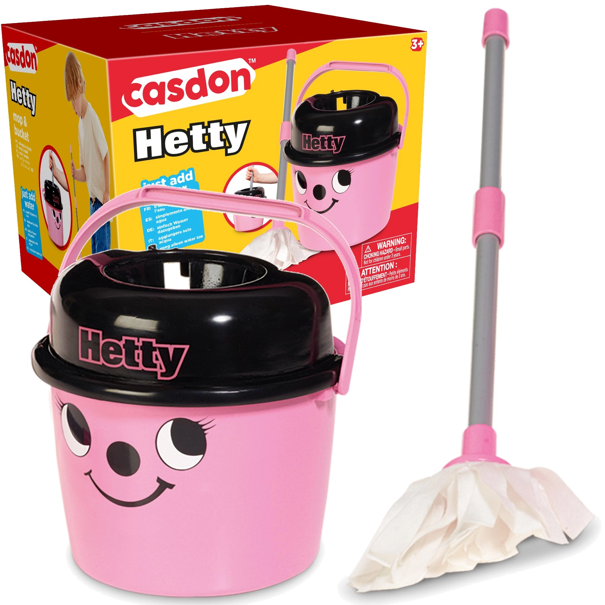 Dětská úklidová sada Casdon Hetty s mopem a kbelíkem