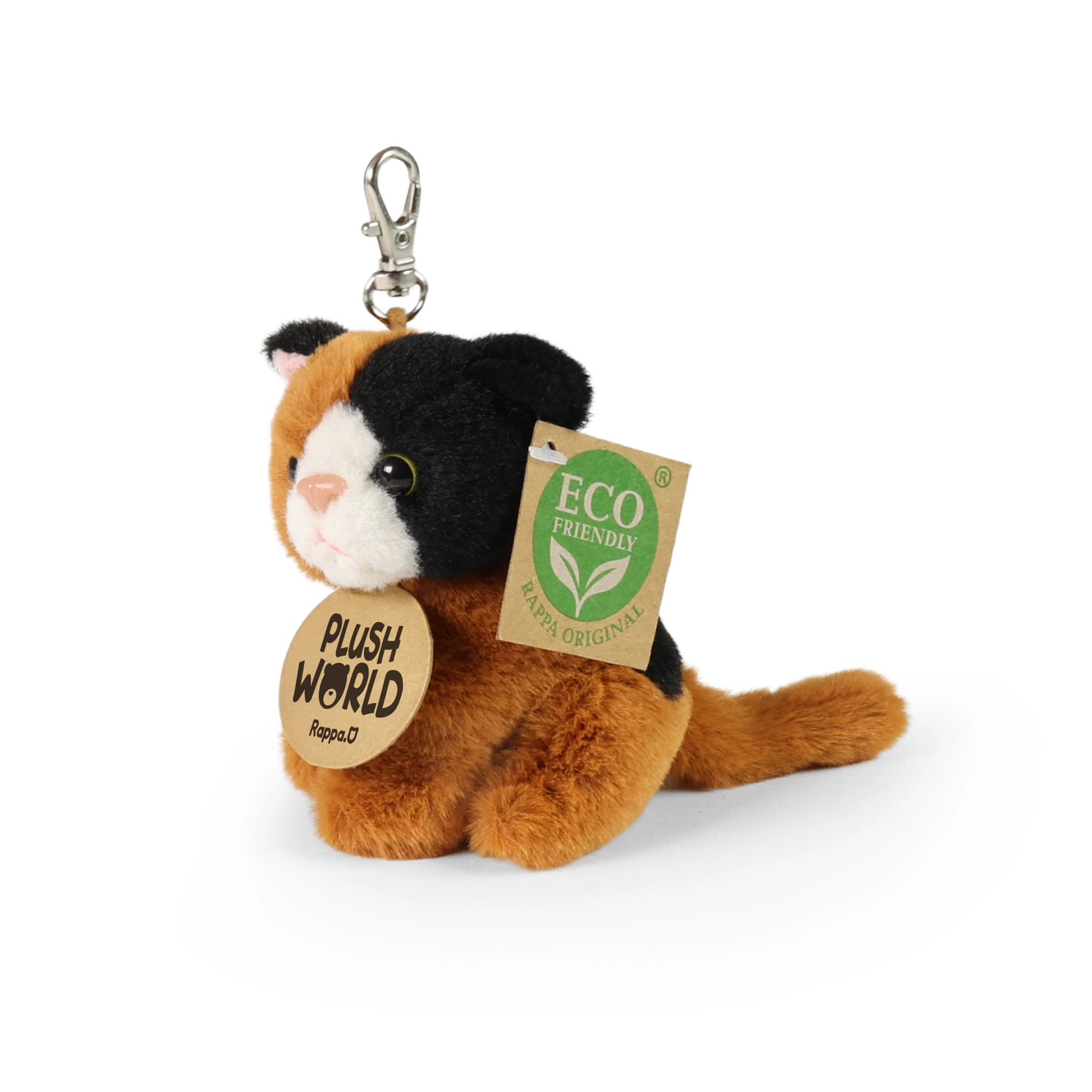 Plyšová klíčenka kočka ECO-FRIENDLY Plush World 9 cm