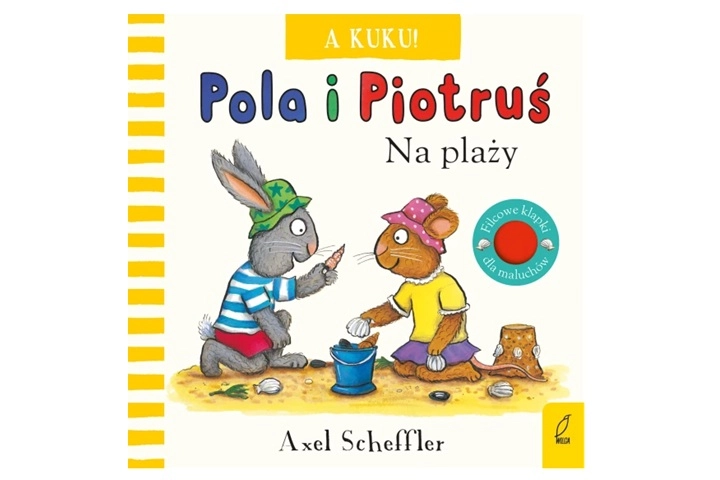 Pola a Péťa: Kuku na pláži – interaktivní leporelo s filcovými okénky