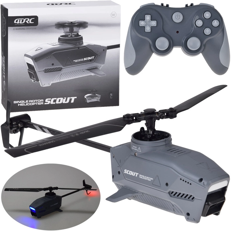 rc vrtulník scout s dvojitým rotorem pro začátečníky