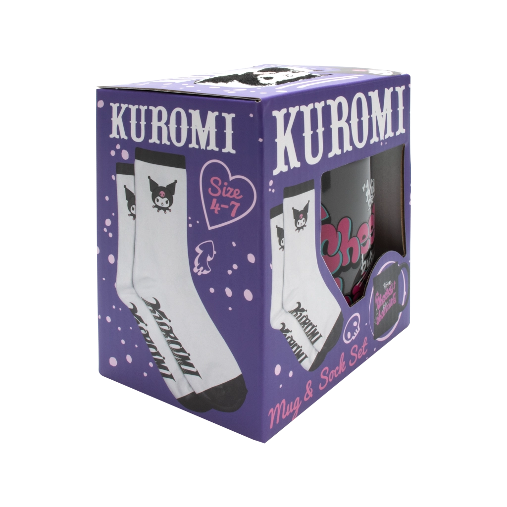 kuromi dárkový set: hrnek a ponožky