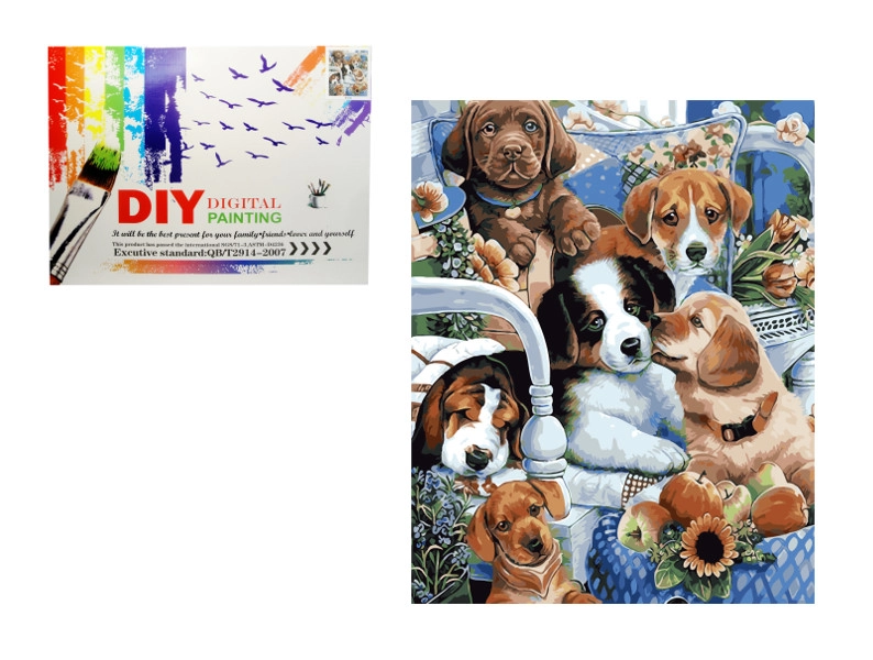 Malování podle čísel – pejskové