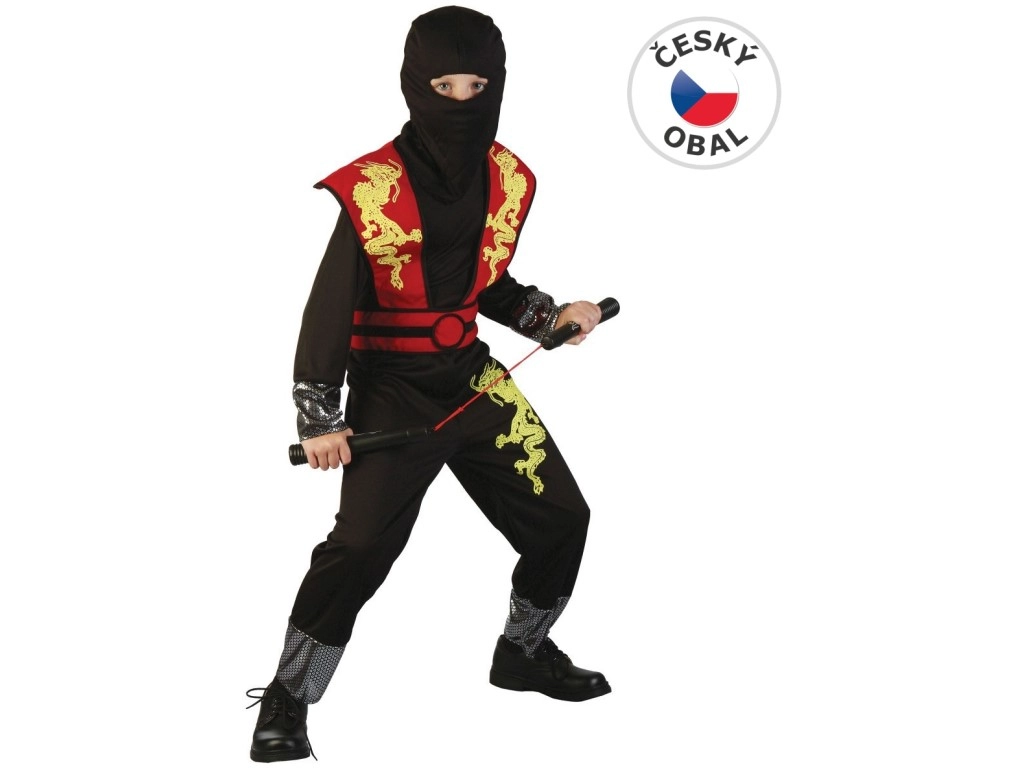 Dětský kostým ninja 120–130 cm