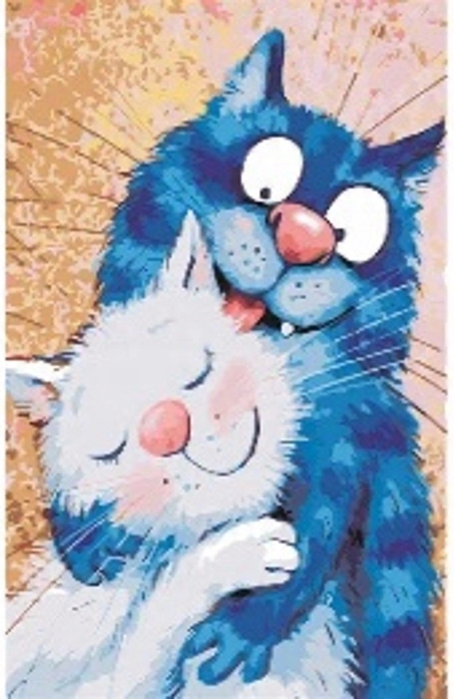 Norimpex malování podle čísel Zamilované kočky 40 x 50 cm