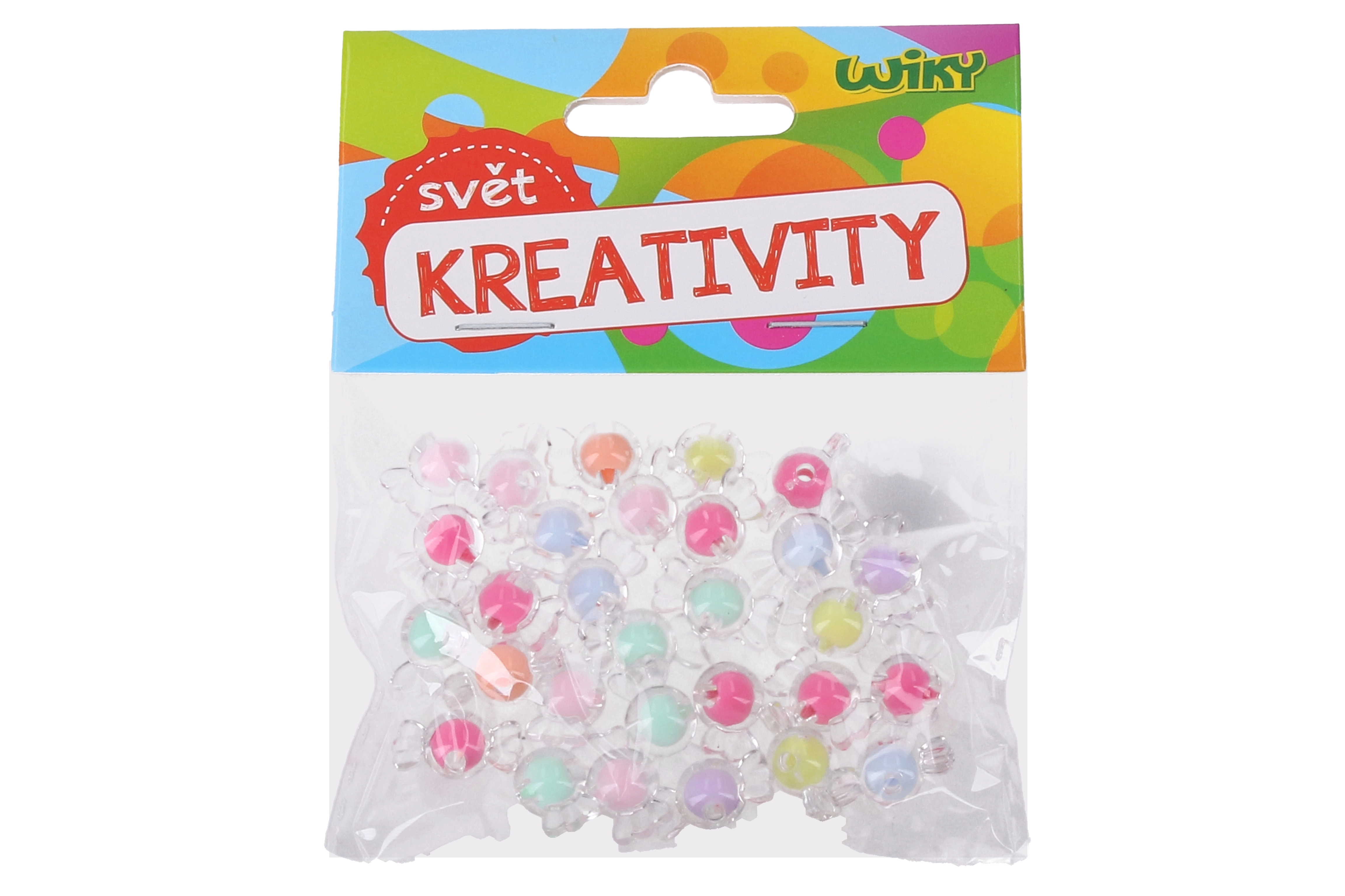 Levně Barevné korálky 16 mm - 15g