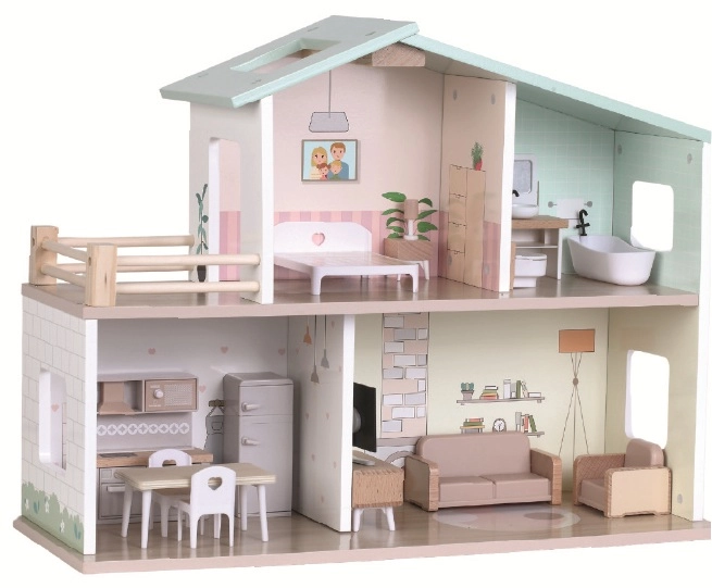 dřevěný domeček pro panenky anička 2kids toys