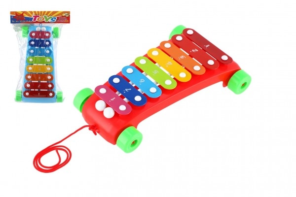 Teddies Xylofon plast kov v sáčku 26 cm