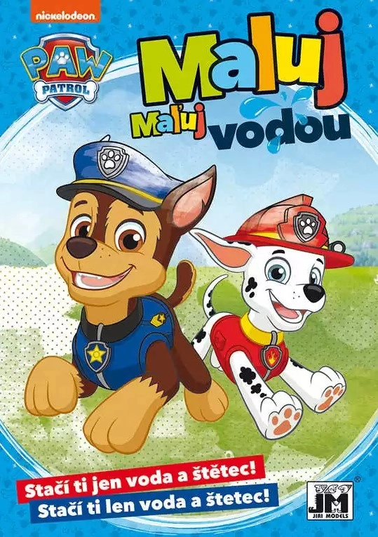 Jiri Models Omalovánky Maluj vodou Tlapková patrola J. Mdels 2726 1
