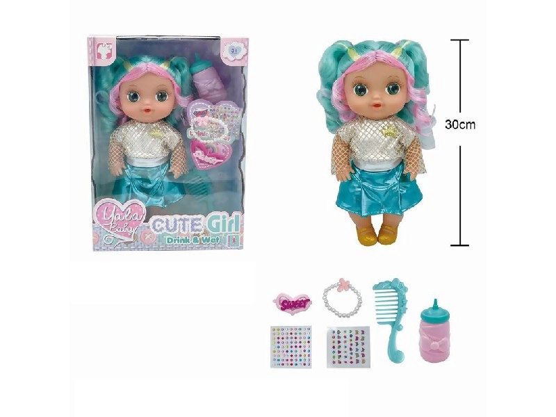 Panenka 30 cm s doplňky