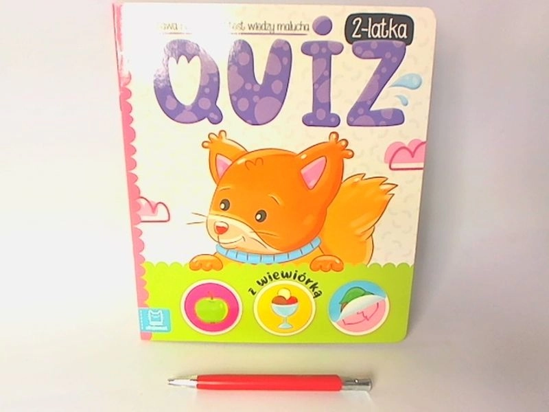 Quiz pro dvouleté děti s veverkou – zábavné úkoly se samolepkami