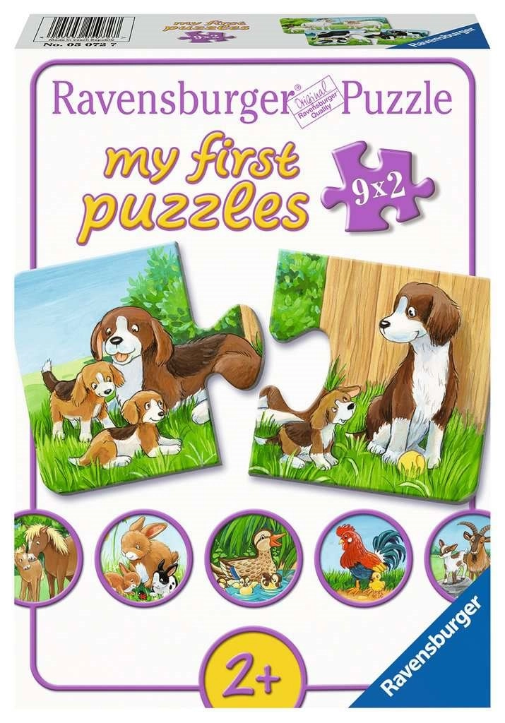Levně Ravensburger 050727 Zvířátka na dvoře 9 x 2 dílků