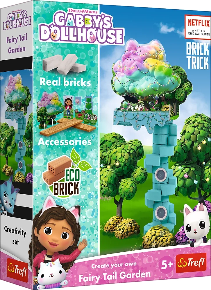 TREFL BRICK TRICK Gábinin kouzelný domek: Kouzelná zahrada S 34 ks