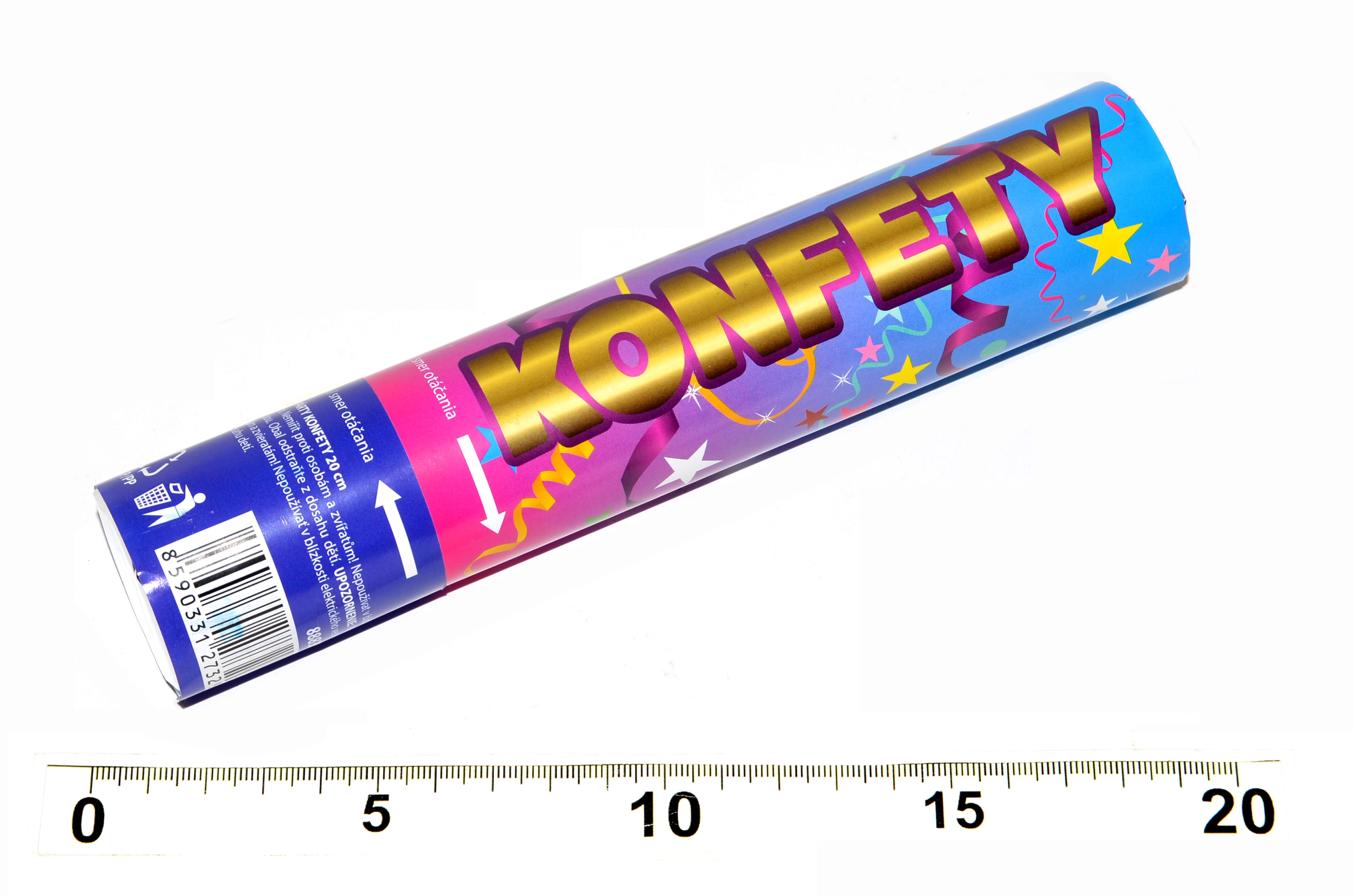 Levně Párty konfety vystřelovací 20cm