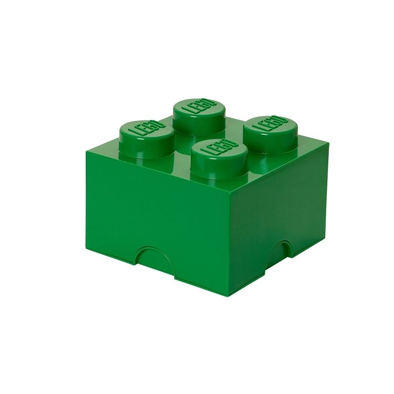 LEGO úložný box 4 tmavě zelený