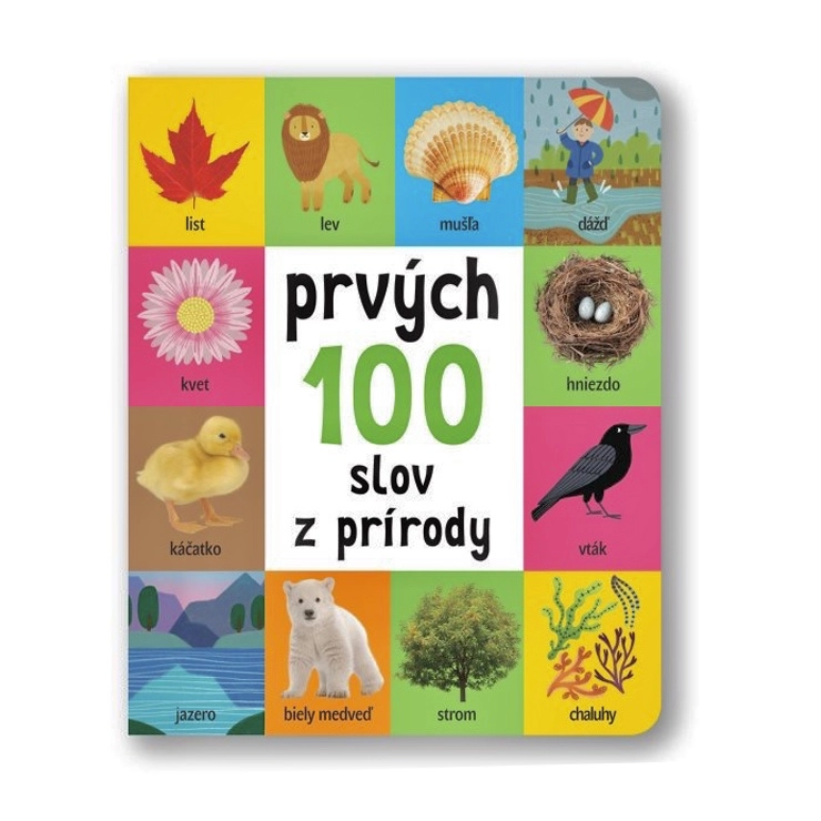 Prvních 100 slov z přírody – barevné leporelo pro děti