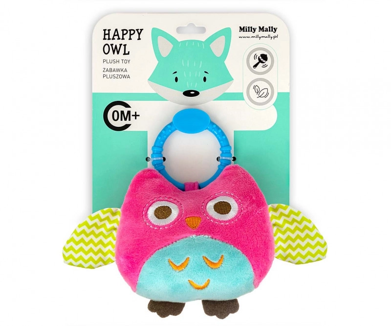 Milly Mally přívěsek Owl růžová