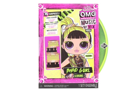 L.O.L. Surprise! OMG ReMix Rock velká ségra Bhad Gurl s bubny