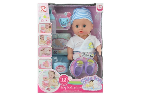 Miminko se zvuky a čůráním s doplňky 30 cm