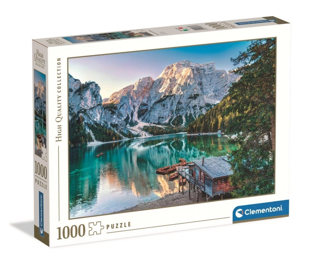 Puzzle Clementoni High Quality – Smaragdové jezero Braies 1000 dílků