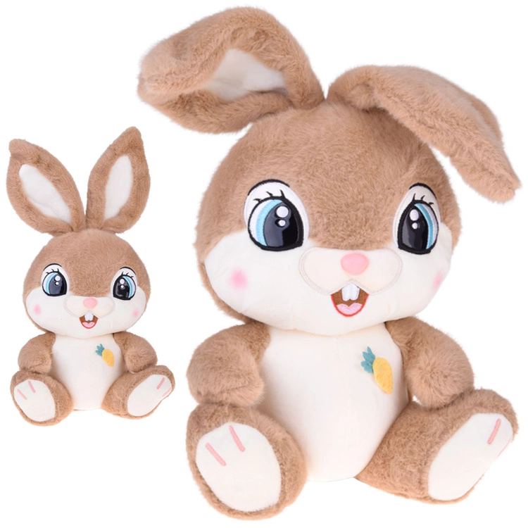 Plyšový králíček Karmelek 40 cm s ohebnými oušky