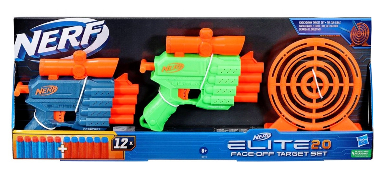 Nerf Elite 2.0 Face-Off sada s terčem a 2 blastery