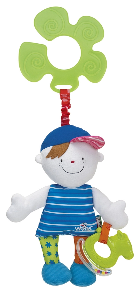 K´s Kids Veselý kluk s úchytem na kočárek Wayne