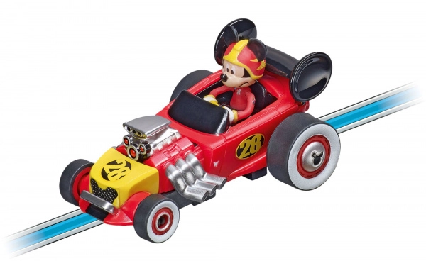 Auto na autodráhu SCX FIRST Mickey’s Hot Doggin’ Hot Rod 1:50