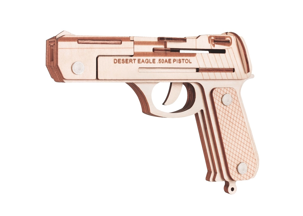 Dřevěné 3D puzzle Pistole Desert Eagle