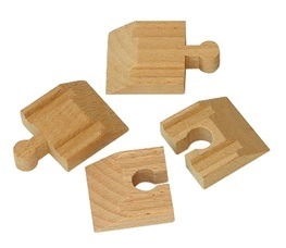 Levně Babu vláčky – rampa ke kolejím 4 cm, 4 ks