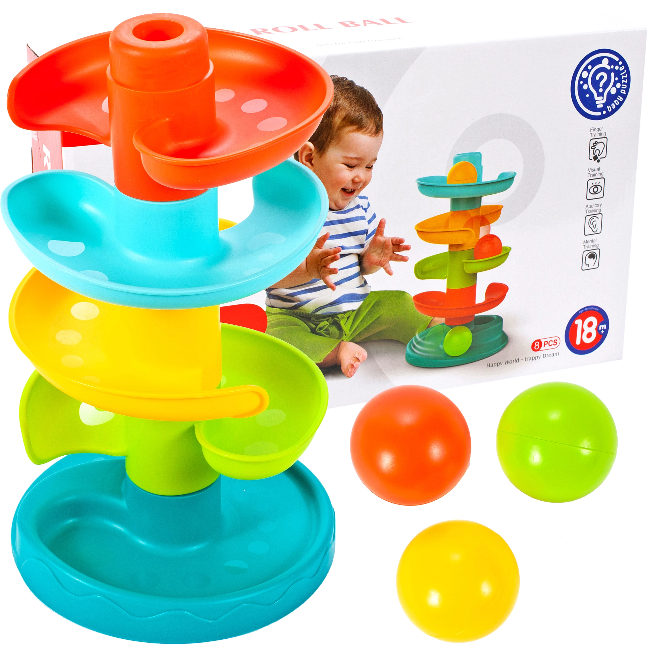 Dětská kuličková skluzavka 30 cm