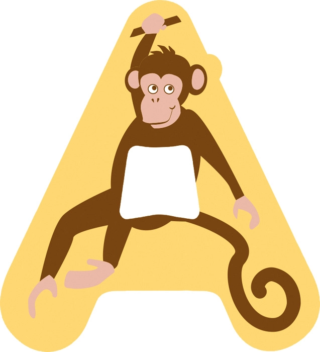 Small foot Dřevěné písmeno A