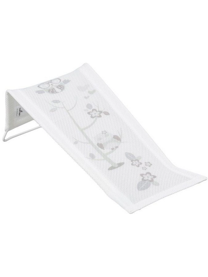 Látkové koupací lehátko s motivem sovy, bílé