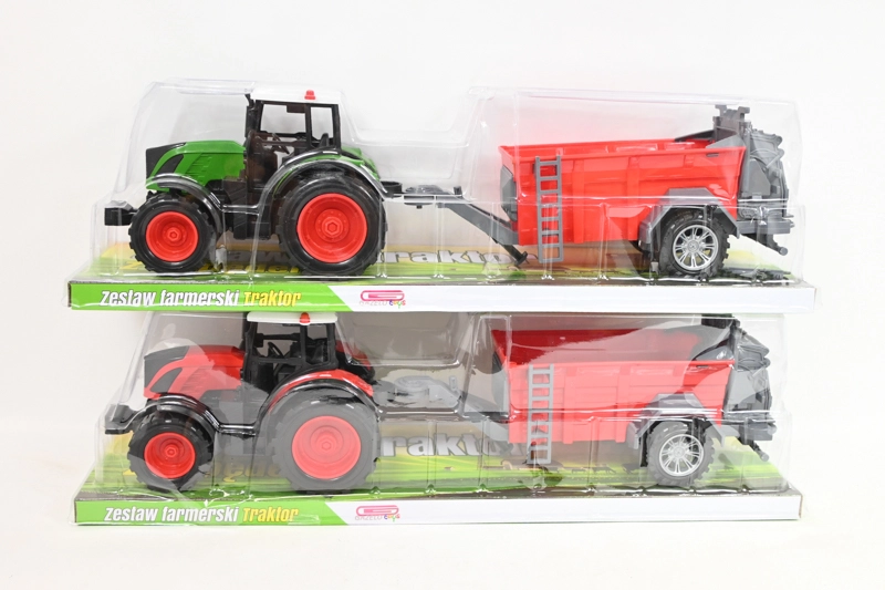 Traktor se zemědělským strojem