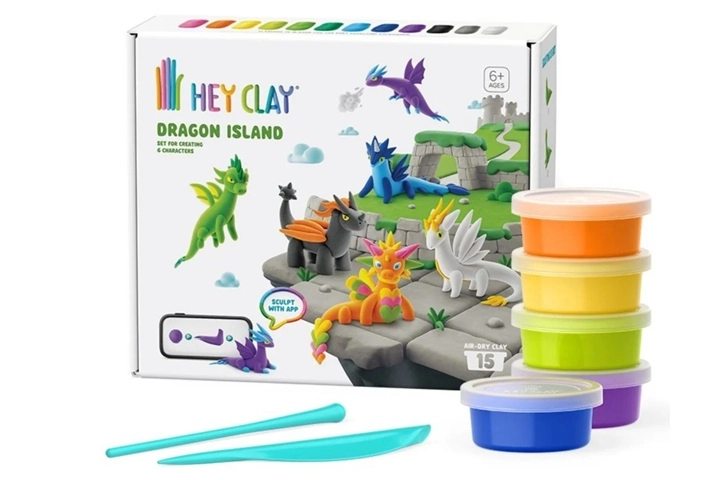 HeyClay ostrov draků – kreativní sada modelíny