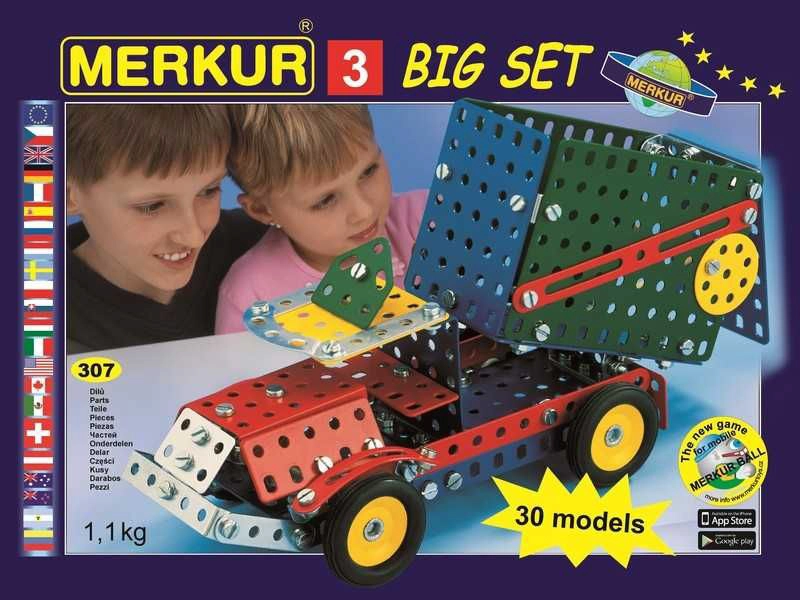 Levně Stavebnice Merkur 3 - 30 modelů, 273 ks