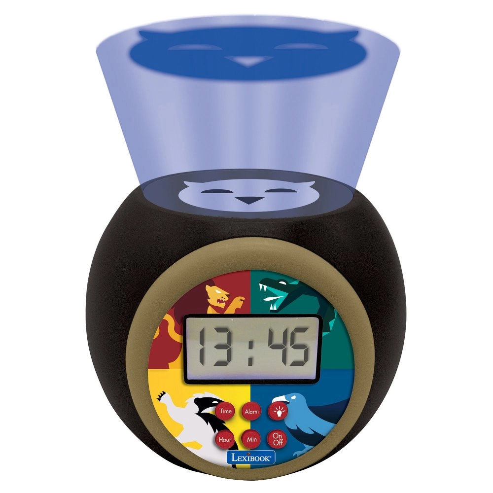 Dětský budík s projektorem HARRY POTTER a nočním světlem