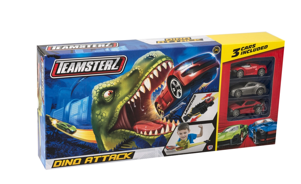Levně Alltoys Halsall Teamsterz dráha dinosaurus 3 autíček